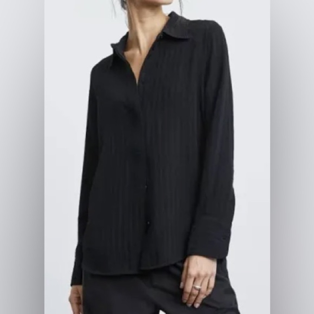 Classic Black Button-Up Women’s Shirt